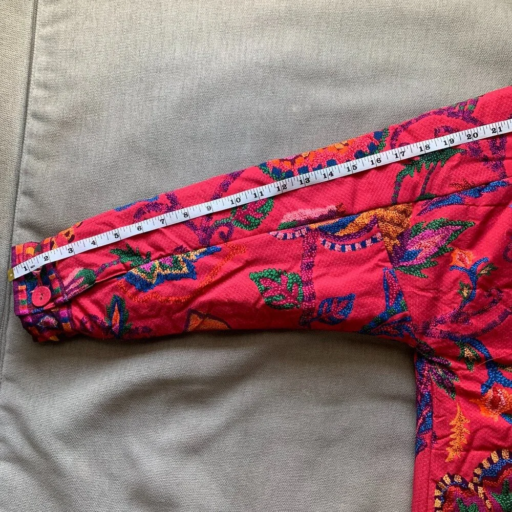 Farm Rio Mixed Prints Tapestry Reversible Jacket - Picture 13 of 15